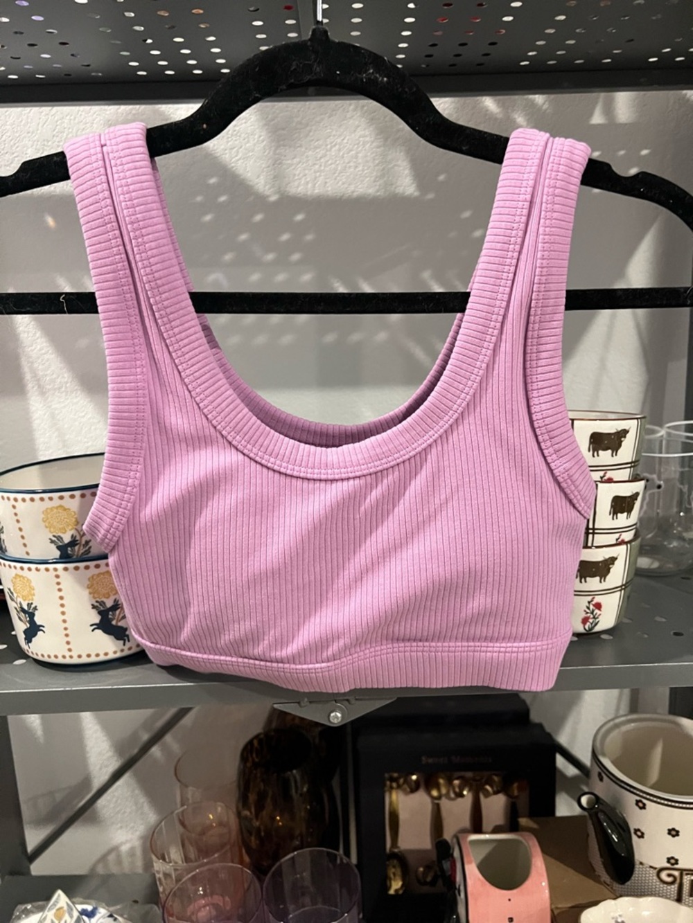 Alo Yoga Wellness Bra Pink/Purple Sz XS NWOT - Picture 2 of 4